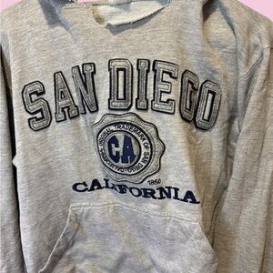 Gray San Diego California Hoodie
